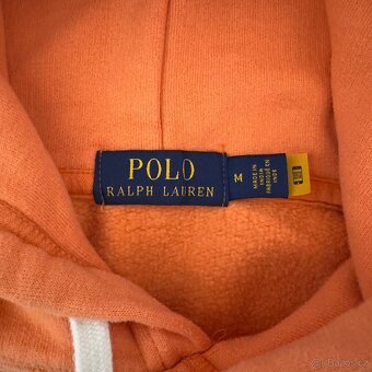 Ralph Lauren Polo oranžová mikina s kapucí - 4
