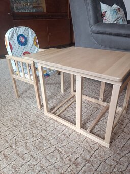 Dětská jídelní židle a stoleček - 4