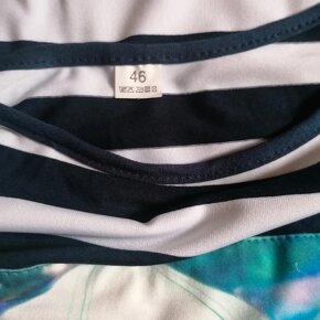 Krásné pružné šaty s aplikací vel.42-46 - 4