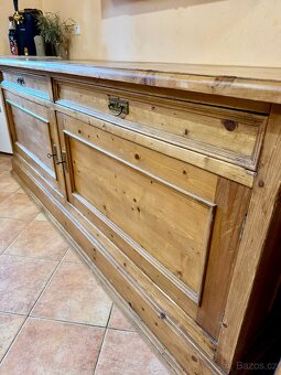 Velký starožitný příborník z masivu - 4