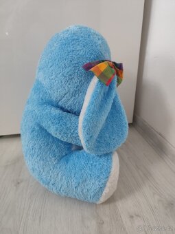 NOVÝ Pejsek s mašlí modrý 40 cm - 4