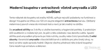 Novel KOUPELNA antracitová - 4