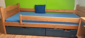 Kvalitní dřevěná postel 90x200 - masiv, žádná náhražka - 4