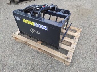 Drapák hydraulický s vidlemi, bez uchycení, šíře 100cm. - 4