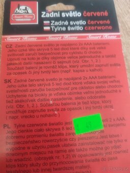 Zadní červené světlo 2 ks - 4