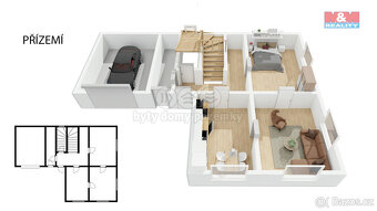 Prodej, RD 5+1, 399 m2, zahrada 460 m2, Pohoří u Dobrušky - 4