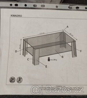 Konferenční stolek KWADRO - 4