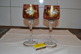 KRÁSNÉ VYSOKÉ SKLENIČKY - Novoborské sklo - 4
