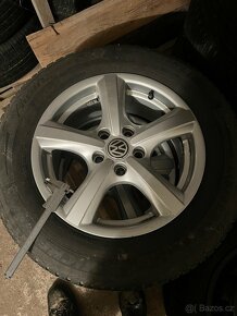 Prodam ALU kola origo  + pneu zimní na vw tiguan I - 4