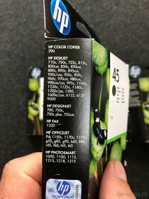 Prodám nové, originální náplně HP 45, 339, 344 a 15 - 4
