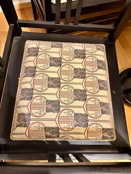 Starožitný set, křesla, lavice, stolek - 4