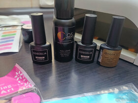 modeláž gelových nehtů-bruska,gely,razítka,laky - 4