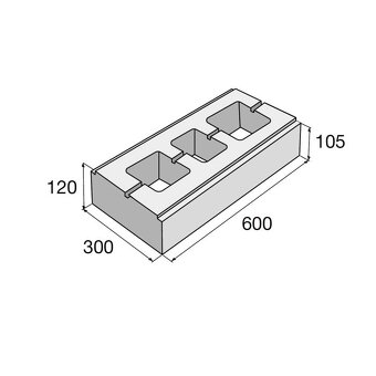 Prodám tvarovky Presbeton Line block - 4