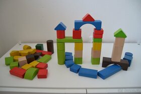 Dřevěné kostky 50 ks - 4