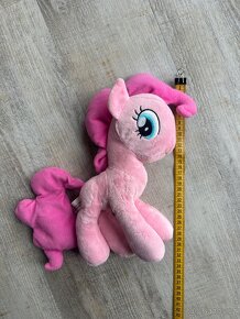 Růžový plyšový pony, 35 x 30 cm - 4