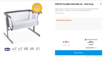 CHICCO Postýlka Next2Me Air - 4