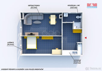 Pronájem bytu 2+kk, 56 m², Strašice - 4