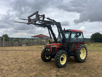 Zetor 5340 s čelním nakladačem s SPZ - 4