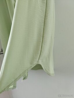 Košilové zelinkave šaty v.M/L - 4