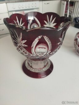 2 ks broušená mísa - 4