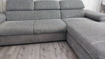 Sedací souprava šedé barvy - 4