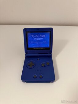 Game Boy Advance SP (modrý) + Sapphire Pokemon - 4