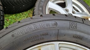 Alu kola Borbet 5x112 R16 Zimní sada Škoda Seat VW Audi - 4