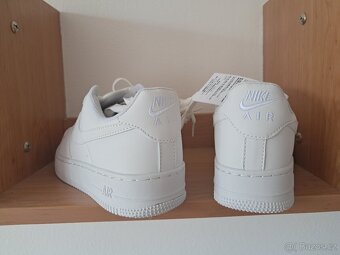 Nike Air Force 1 bílé – nové, nenošené, - 4