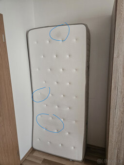 matrace VATNESTRÖM, taštičkové pružiny, tvrdá, 90x200, IKEA - 4