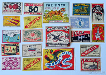 Sbírka 425 zápalkových nálepek Švédsko - 4