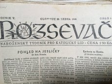 Staré časopisy a noviny - Ráj, Rozsevač, Maria, Kříž - 4