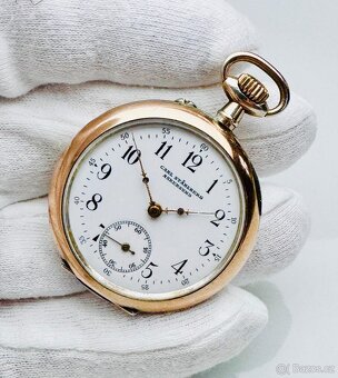 STŘÍBRNÉ KAPESNÍ HODINKY LUC - LOUIS ULYSSEN CHOPARD - 4