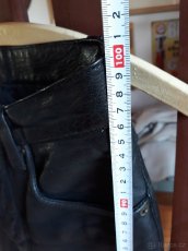 Kožené kalhoty z buvolí kůže na moto - 4
