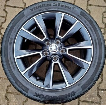 Disky originál Škoda Yeti, Octavia Scout 5x112 R17 Materhorn - 4