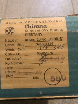 Kombinovaný zářič SIRIUS Chirana. - 4