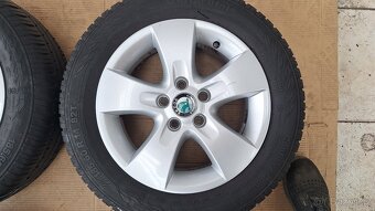 Alu kola Škoda 14" 5x100 letní pneu 185/60 R14 5-6mm Fabia - 4