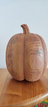 Dřevěná Dýně DEKORACE - 4