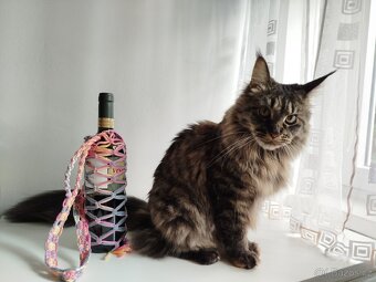 drhaná taška na lahev macramé vícebarevná - 4