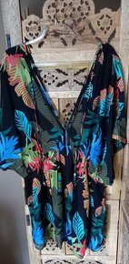Desigual dámské plážové šaty Swim Top Tropical Party vel. XL - 4