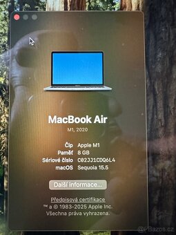 MacBook Air 13” M1 | 8GB RAM | 256GB SSD | SK klávesnice | V - 4