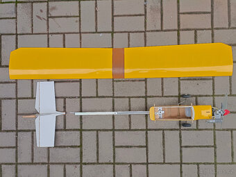 Starší ale nové nelétané rc letadlo nový motor ASP 15 Ultra - 4