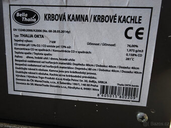 Krbová kamna Thalia Okta - 4