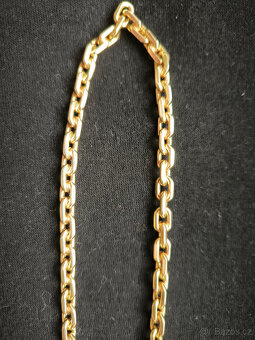 Zlatý 14 k řetěz anker - 4