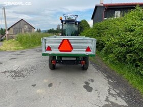 Vlek za traktor sklápěcí 1,5t má SPZ i TP. - 4
