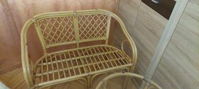 Ratanový nábytek - lavice, stolek komody - 4