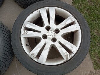 Alu kola 4x108R17 Peugeot 5008 + zimní pneumatiky - 4