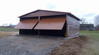 Plechová garáž 6x6m - 4