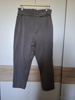H&M šedé kalhoty L/XL - 4