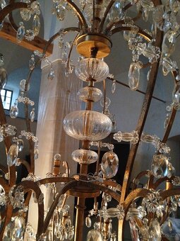 Prodám unikátní zámecký lustr, Lustry Bronze d'Art Français - 4