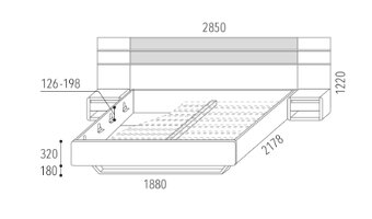 Manželská postel z dubového masivu - 4